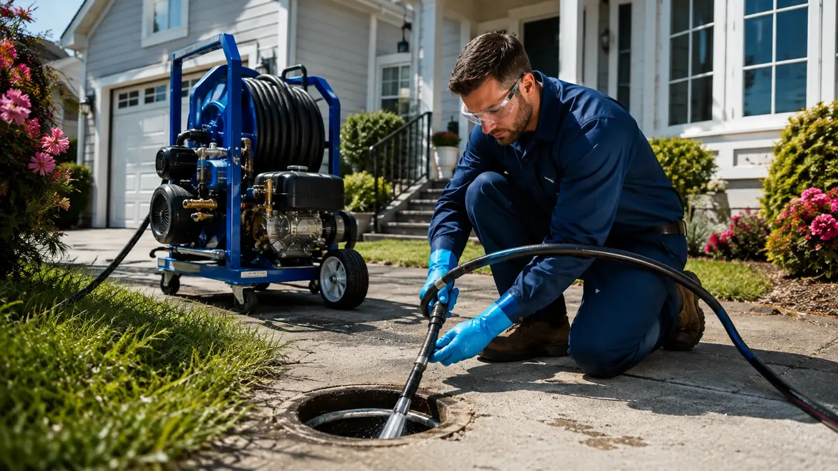 Residential Hydro Jet Drain Cleaning in Desert Center