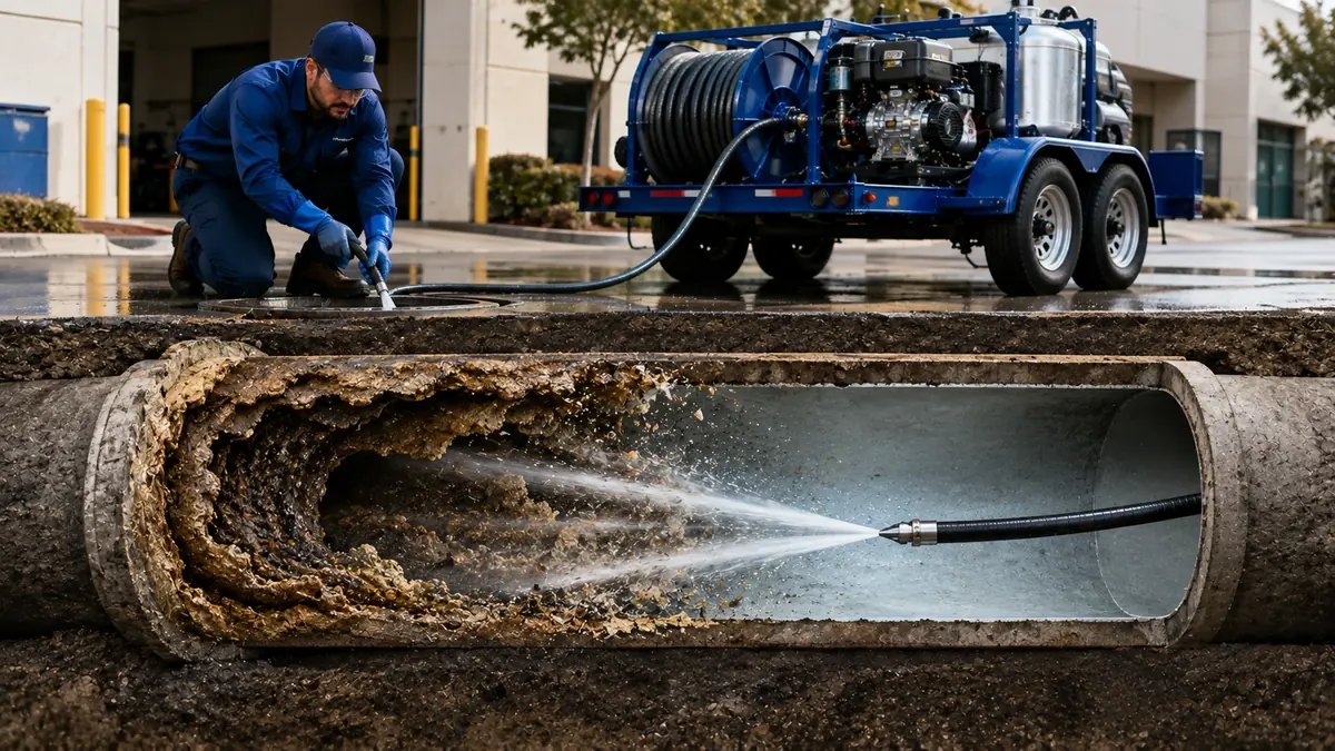 Sewer Pipe Descaling in Desert Center